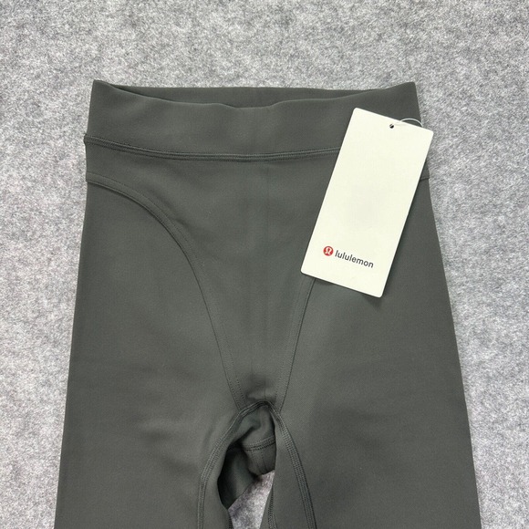 New Lululemon Leggings Size 0 Wunder Train HR Tight 25" Aerobic Twill GGRE Grey - Picture 3 of 9
